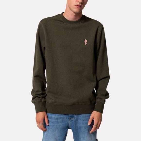 BNWT Revolution of 1995 - Evergreen Men's Army-Green Crewneck Sweatshirt - Picture 2 of 5